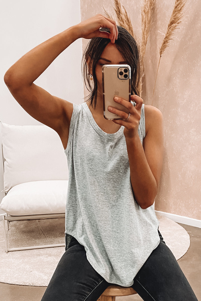Fifi Tank Grey Marle