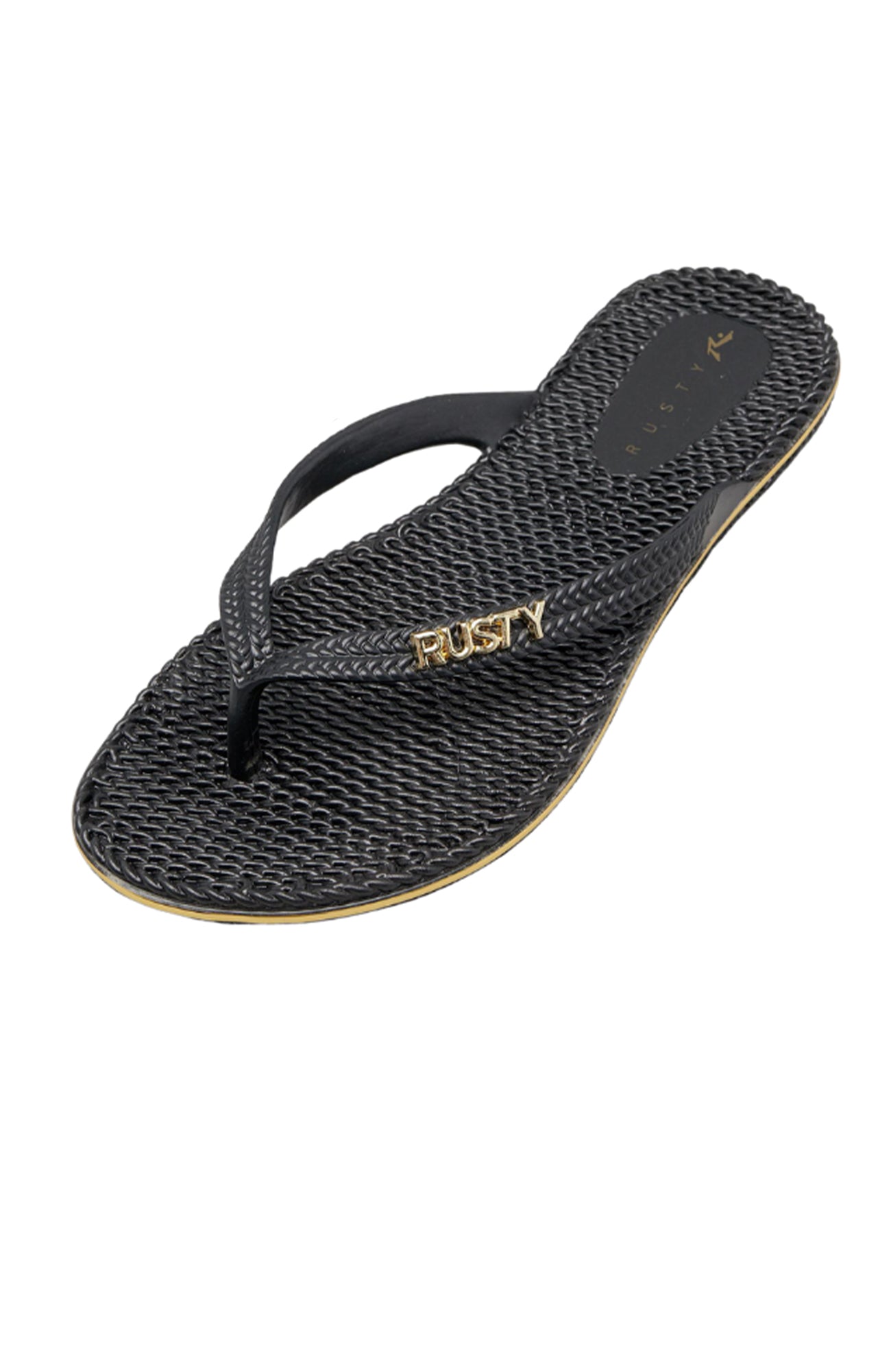 Flippin Thong Black Gold