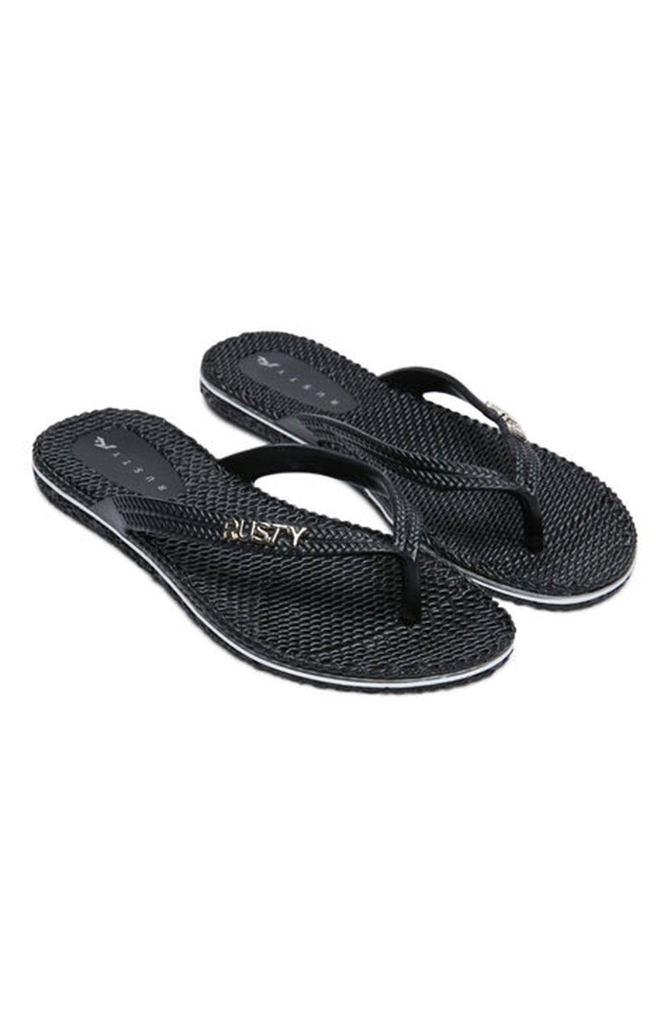Flippin Thong Black Silver