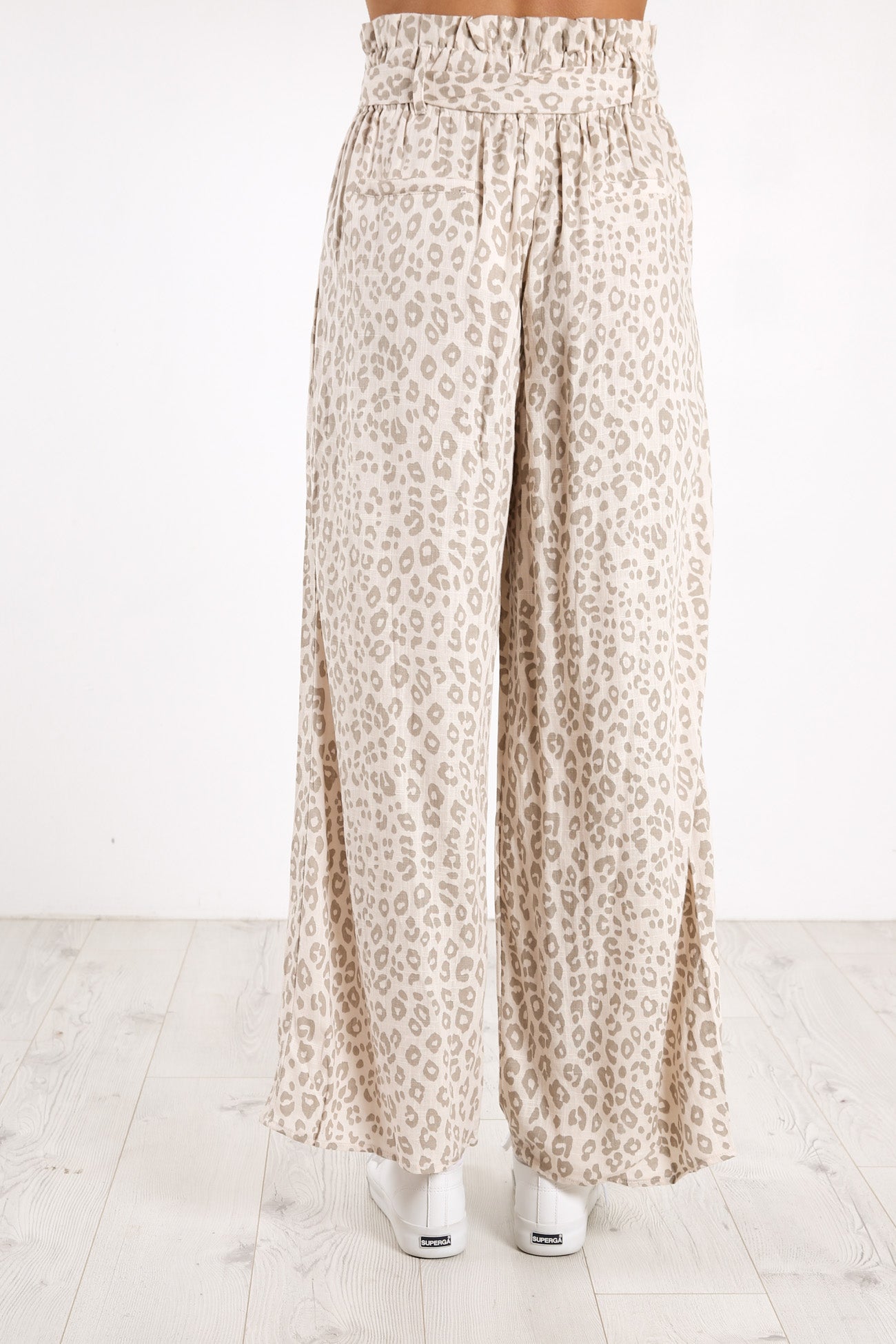 Frankie Pant Beige Leopard