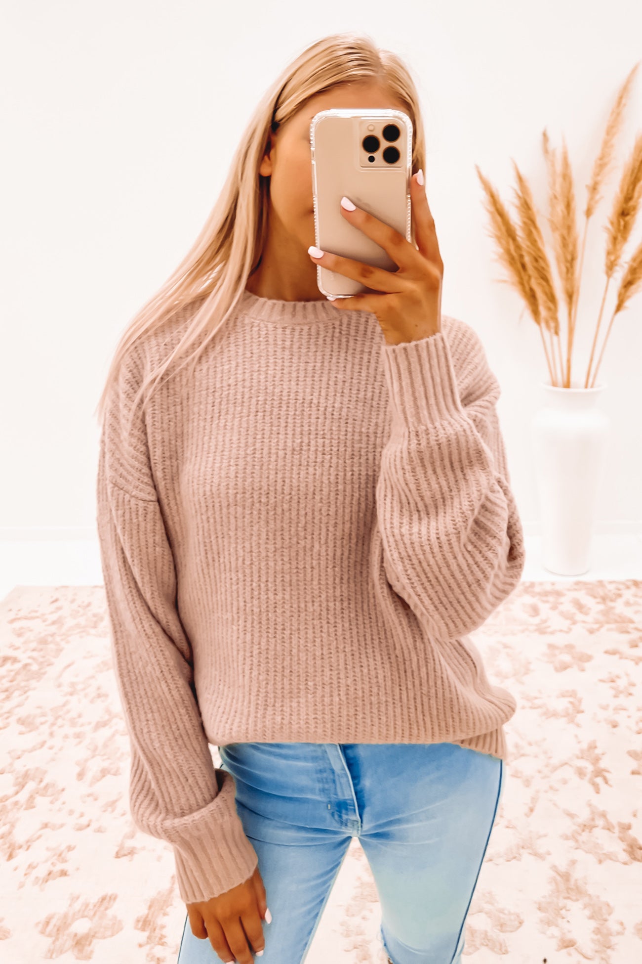 Fresh Fuzz Sweater Mauve