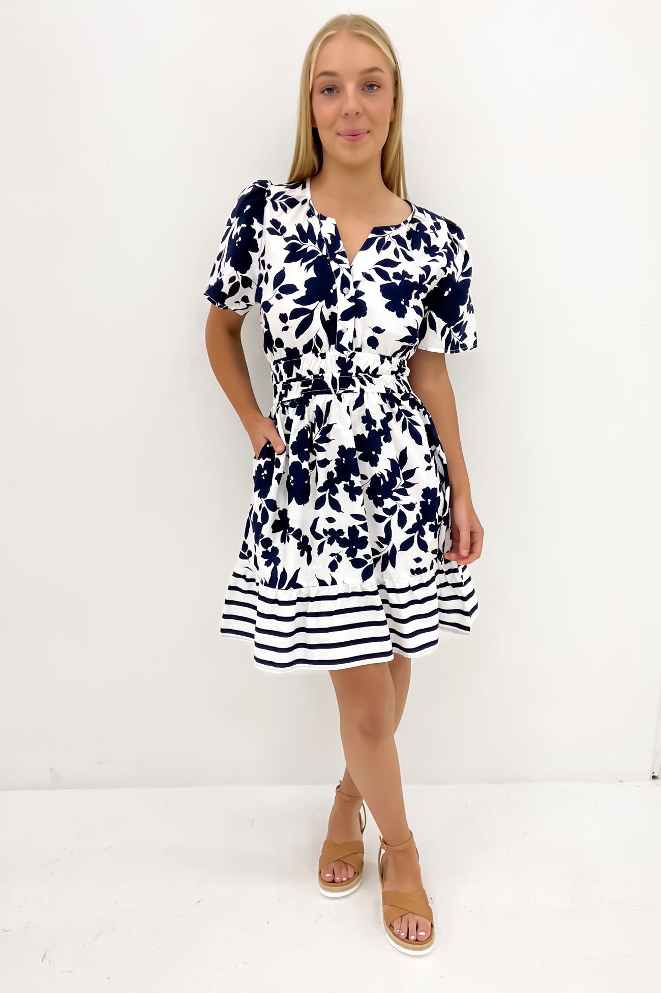 Gaia Mini Dress Navy