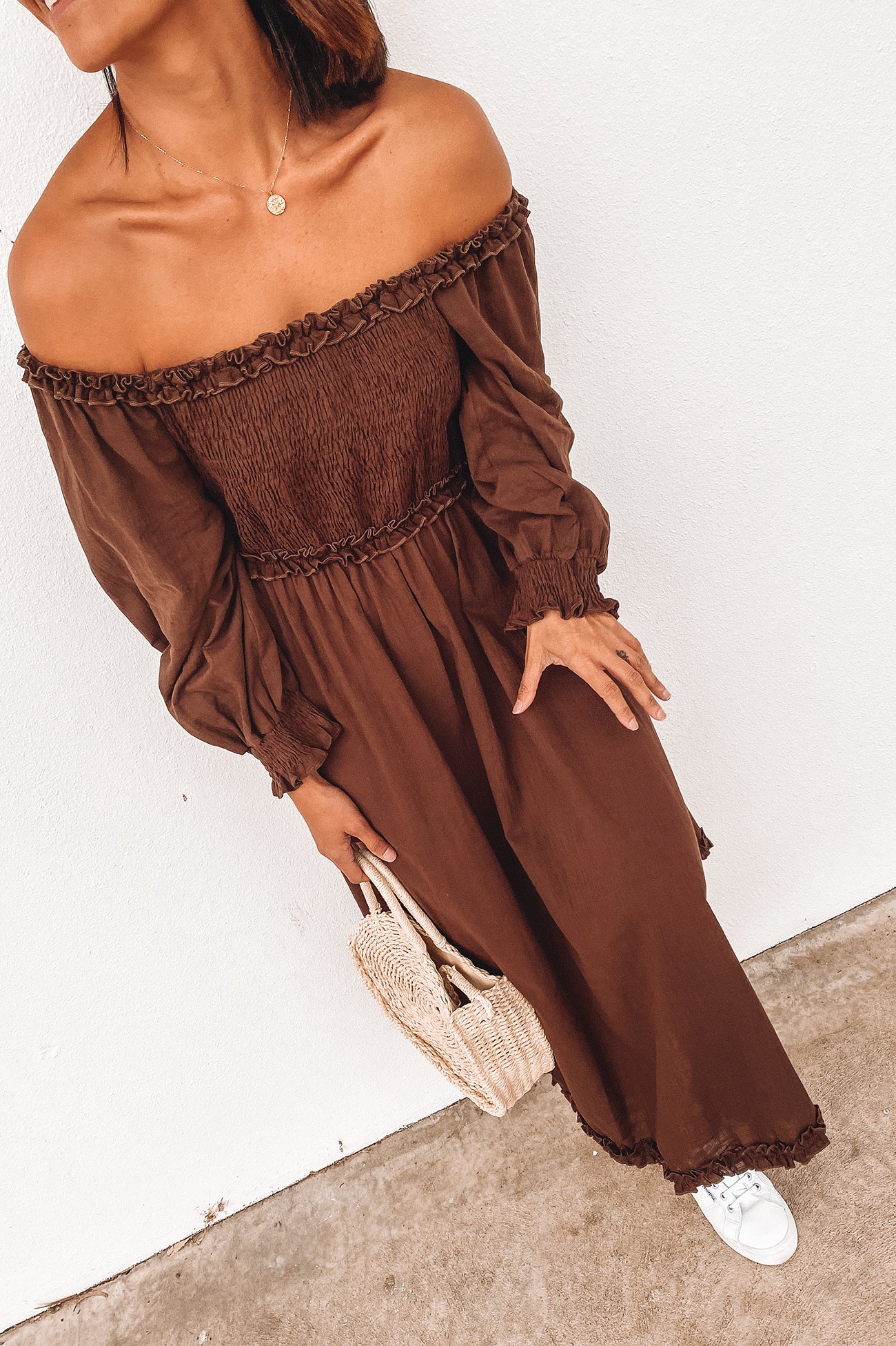 Genevieve Dress Brown
