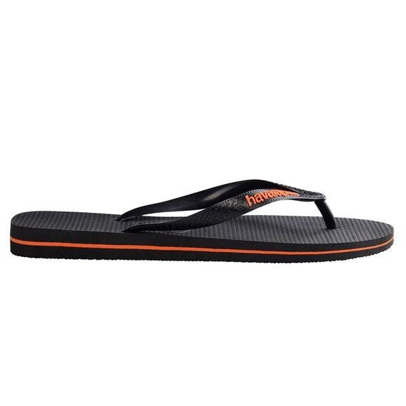 Rubber Logo Black // Orange Neon Havaianas - Jean Jail