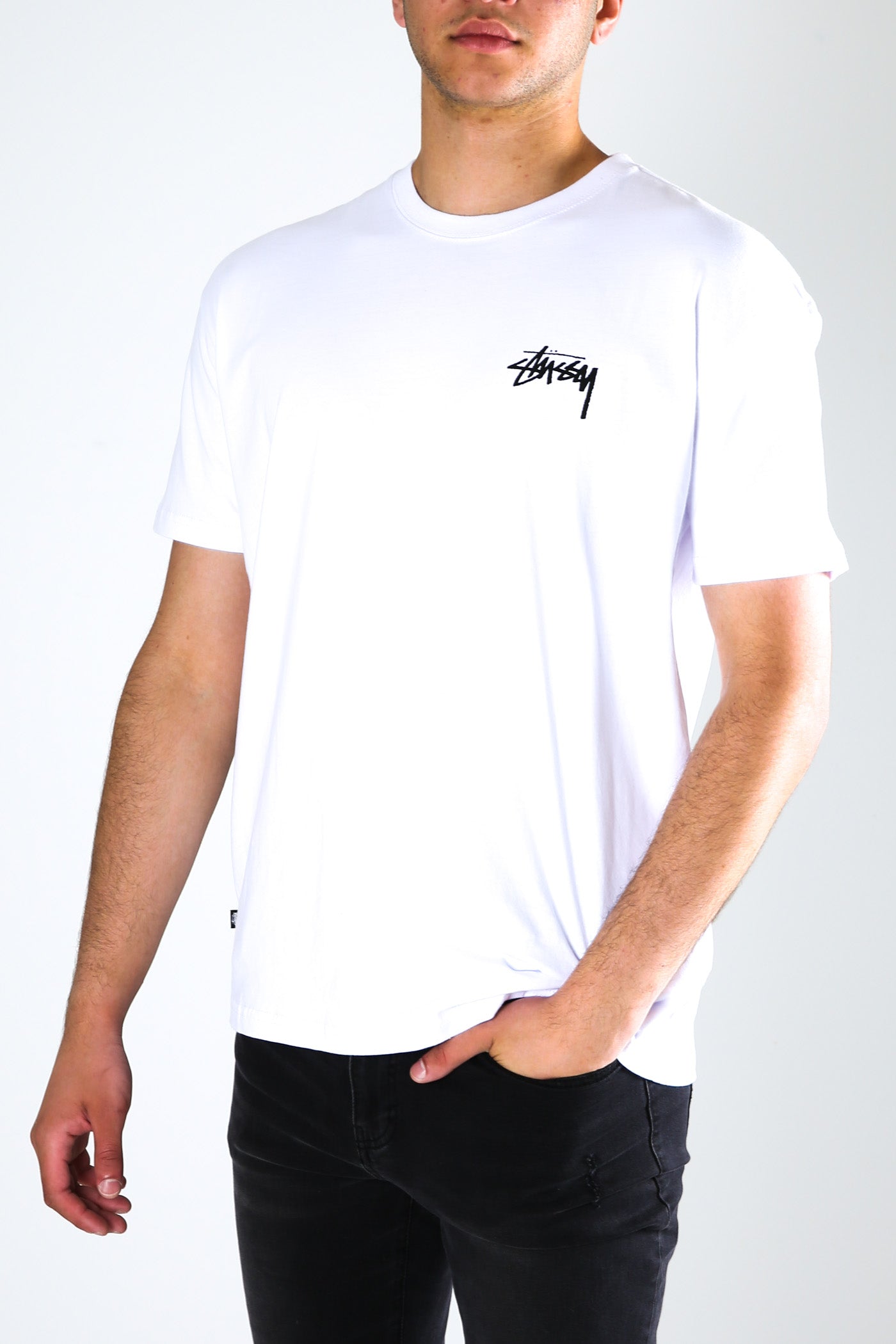 Handle With Care 50/50 Short Sleeve Tee White