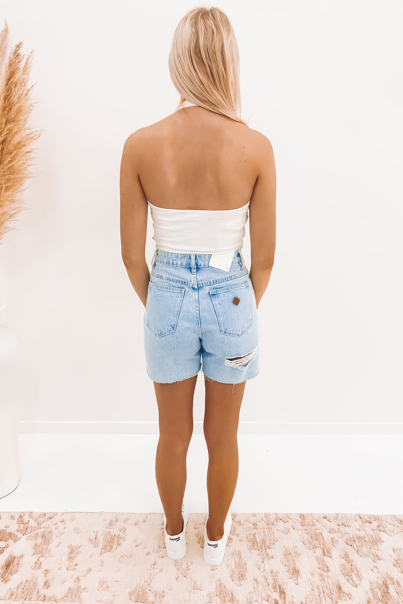 Harlow Halter Top White