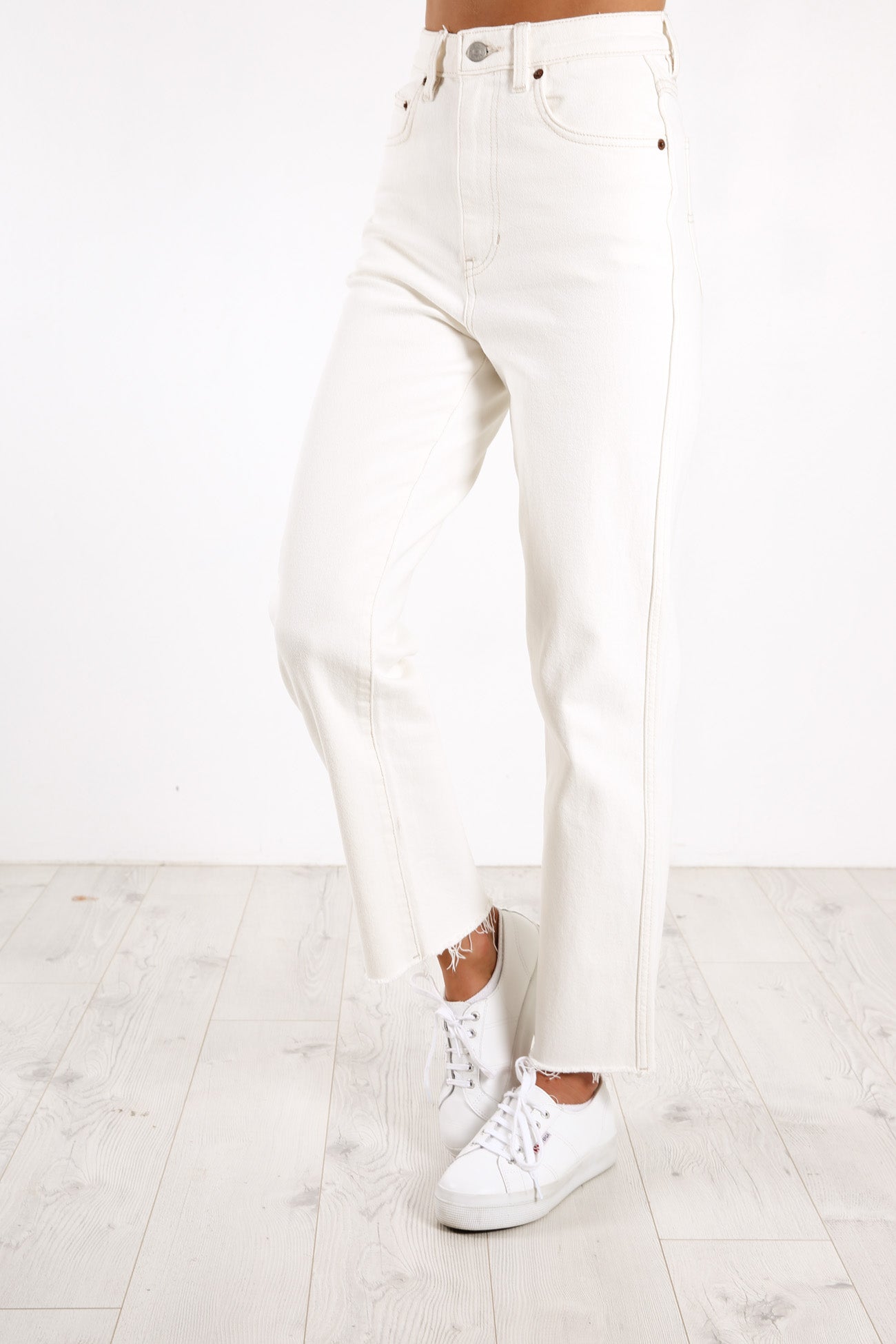Hi-Straight Jean Ecru