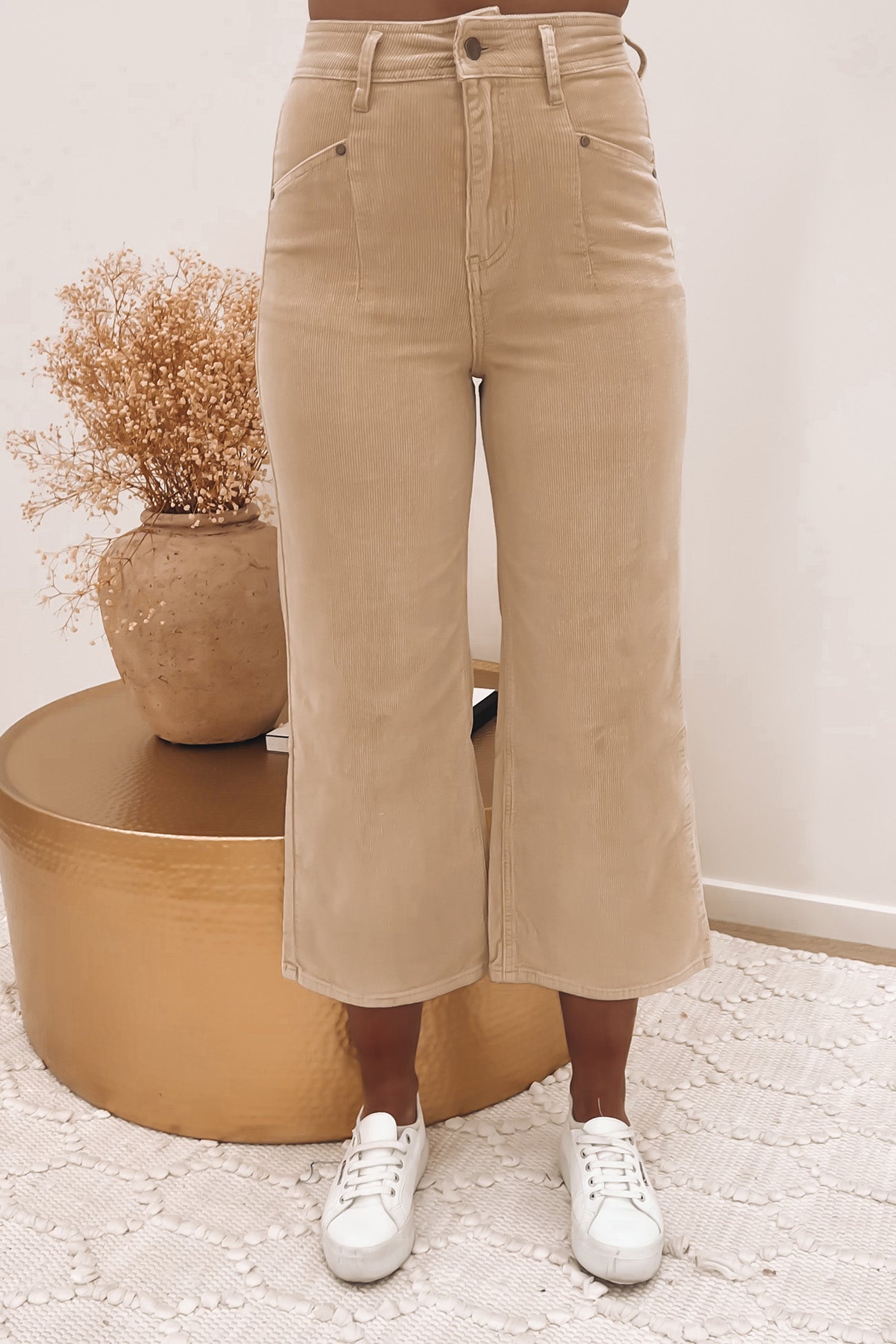 Hilary Cord Pant Beige