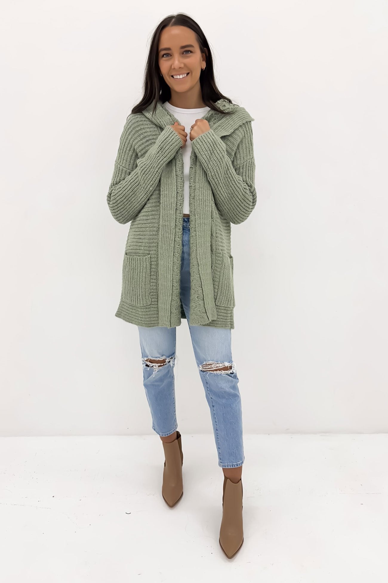 Homeward Bound II Cardigan Light Army