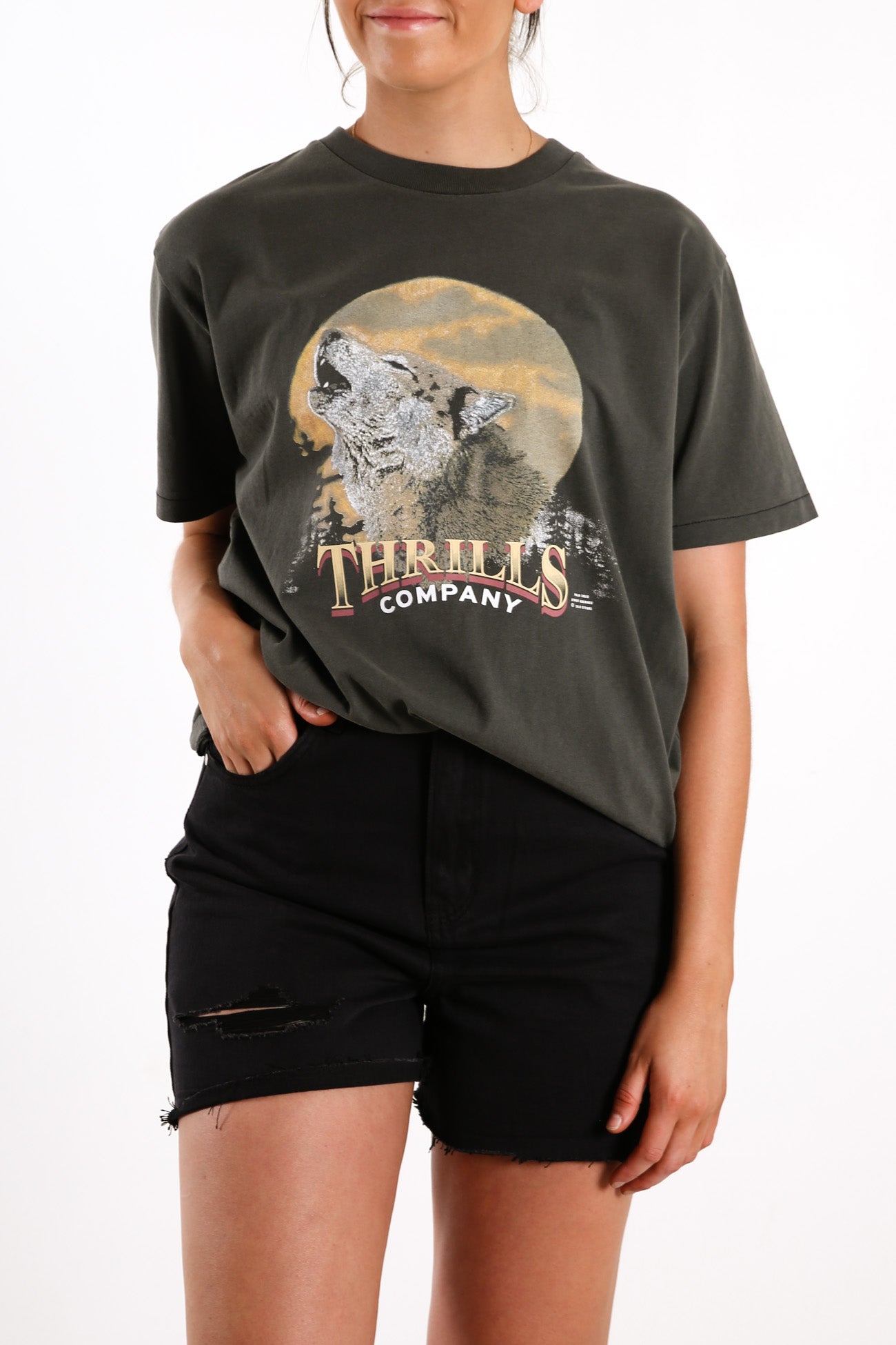 Howling Moon Merch Tee Merch Black
