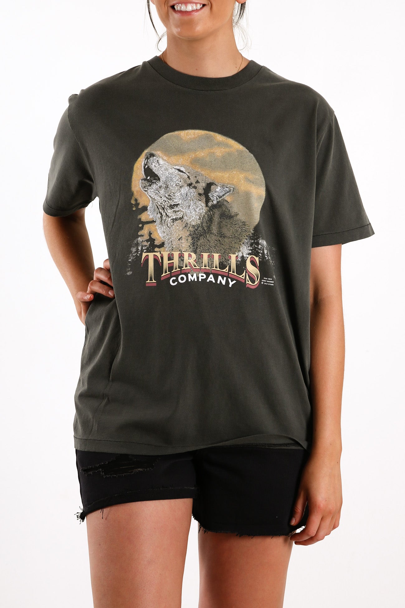 Howling Moon Merch Tee Merch Black