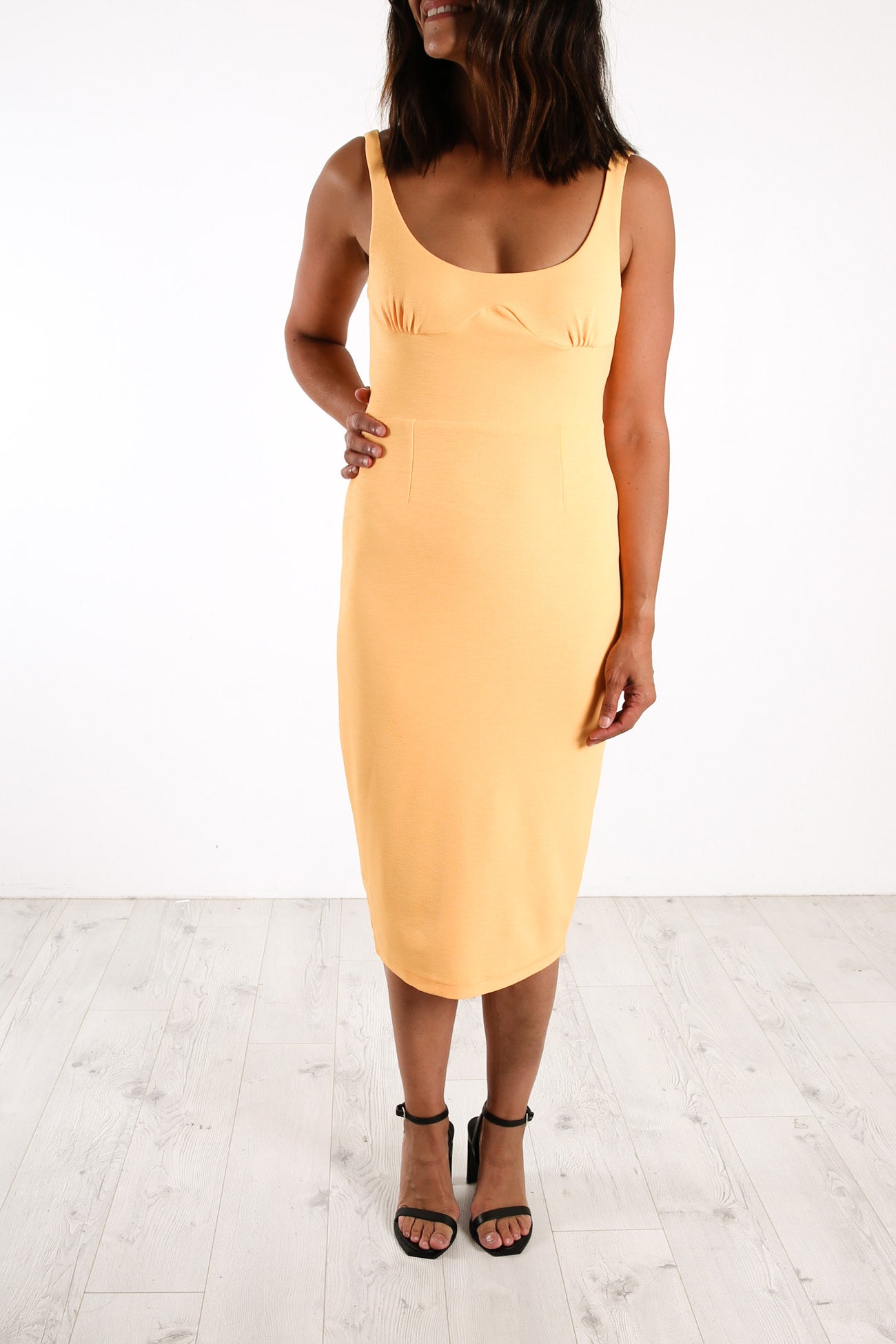Hustle Midi Dress Melon