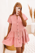 Huxley Mini Dress Pink Gingham
