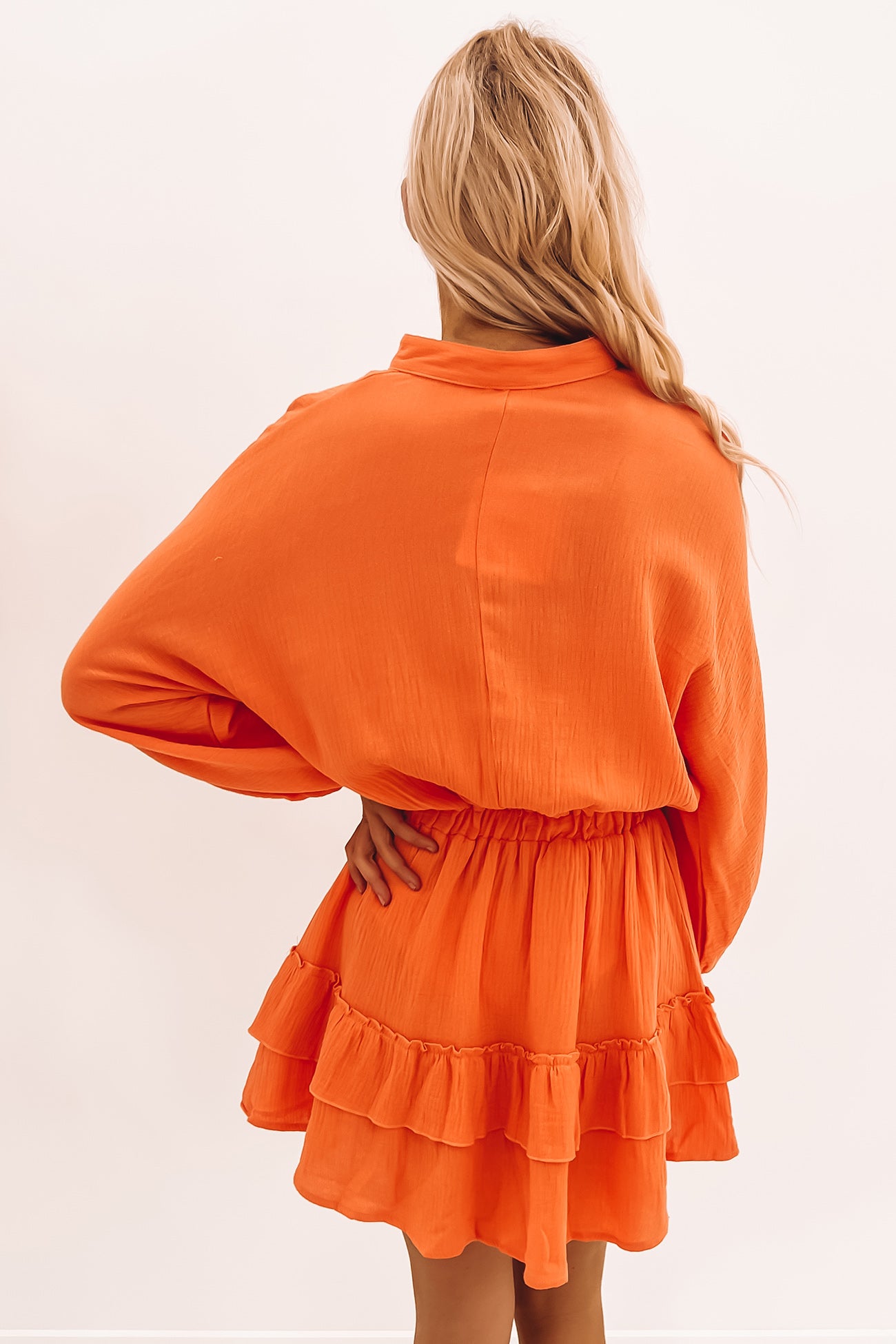 Hyatt Mini Dress Orange