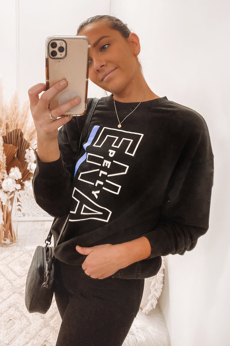 Baseline Logo Sweatshirt Washed Black