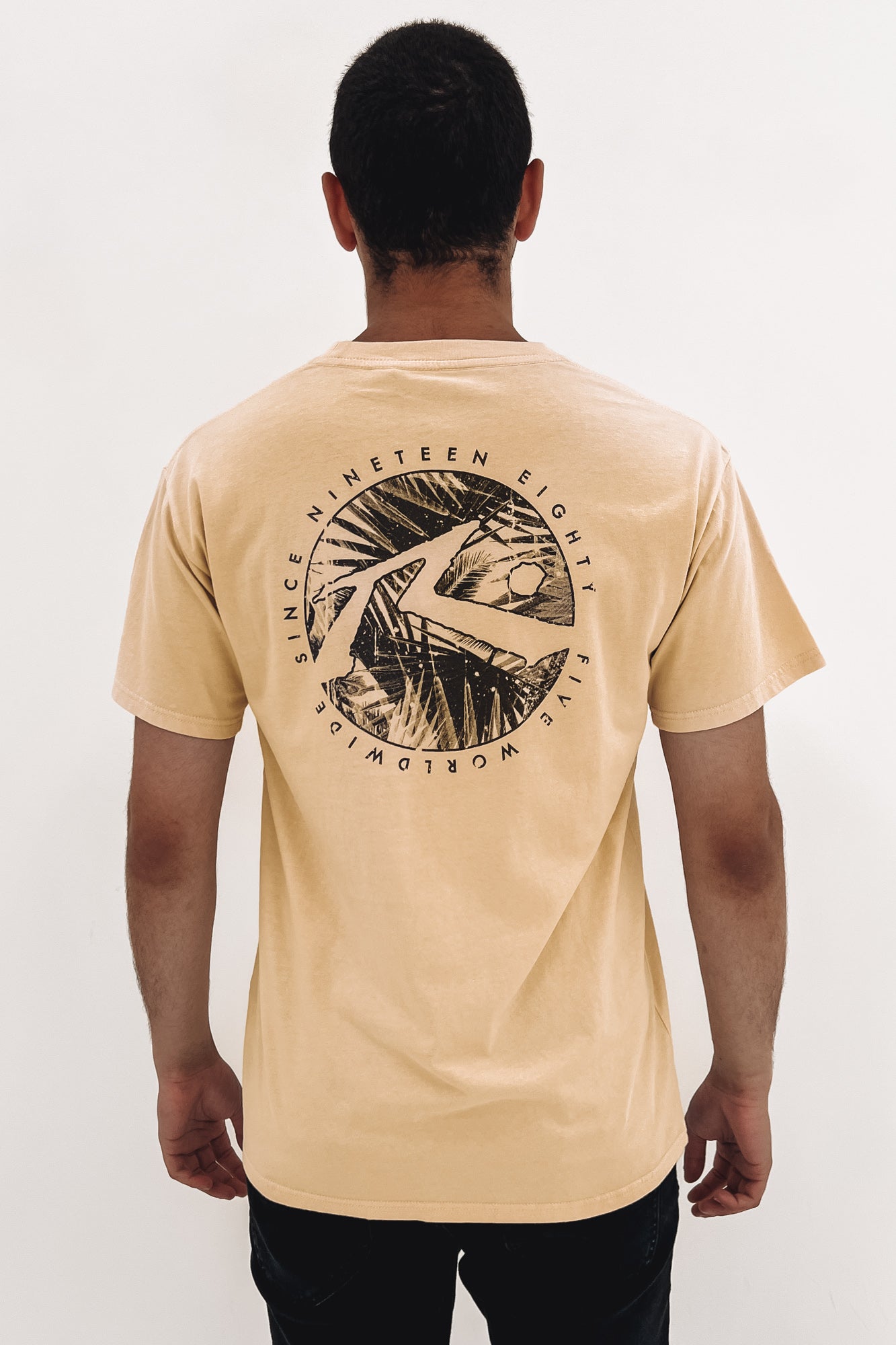 Bottle Flip Short Sleeve Tee Oatmeal
