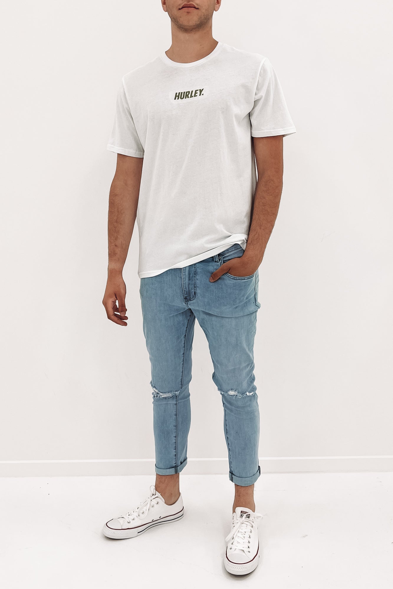 Everyday Washed Fast Lane Tee White
