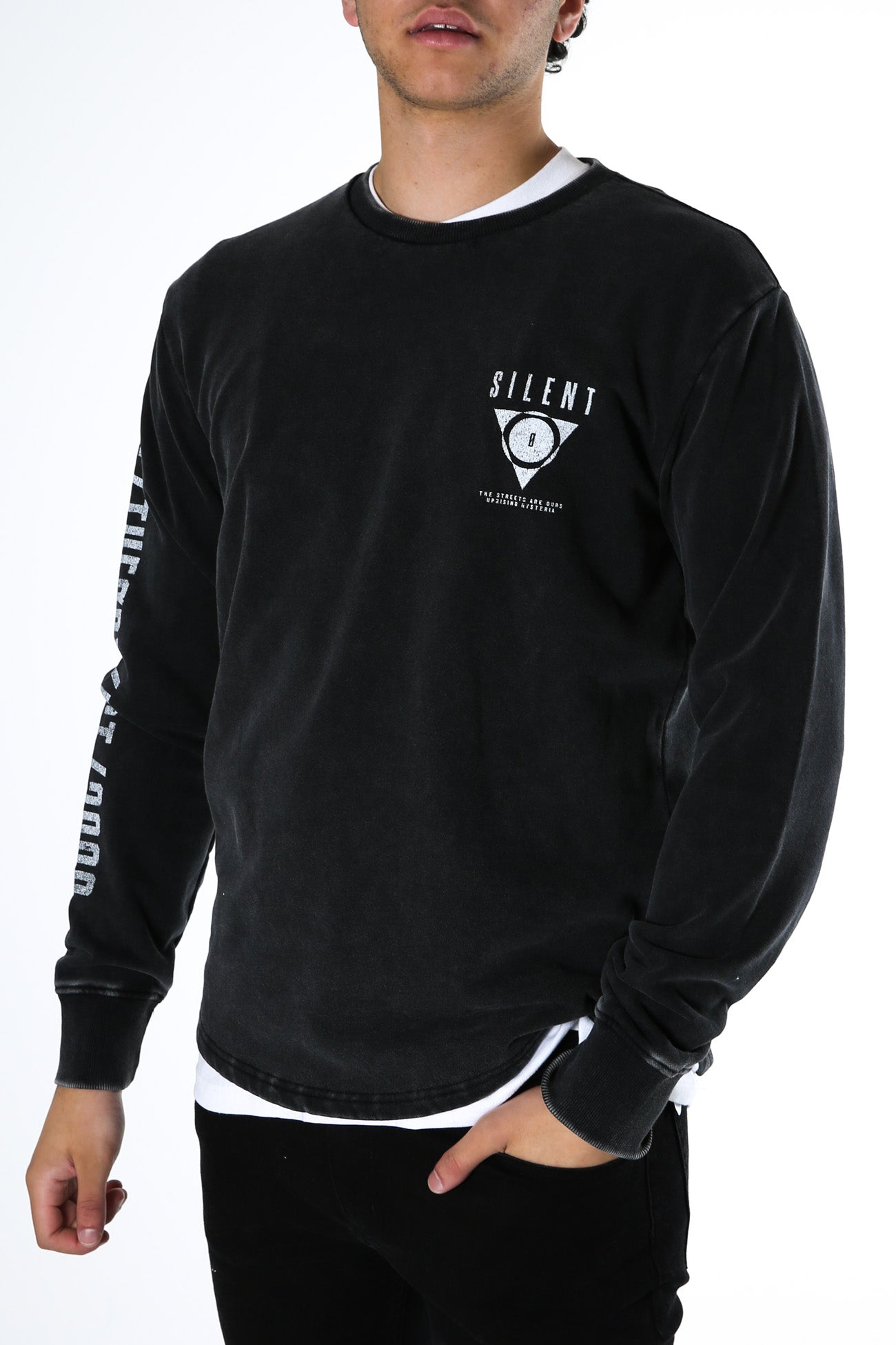 Inverse Crew Washed Black