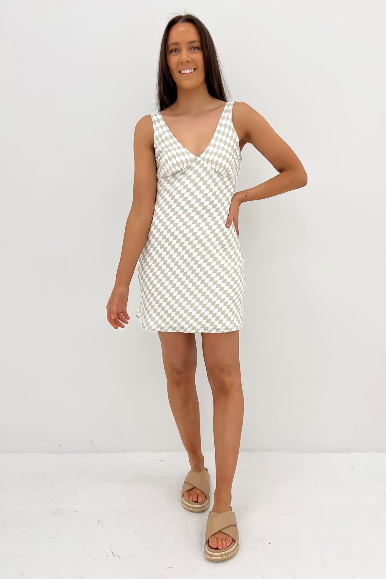 Isabela Mini Dress Green