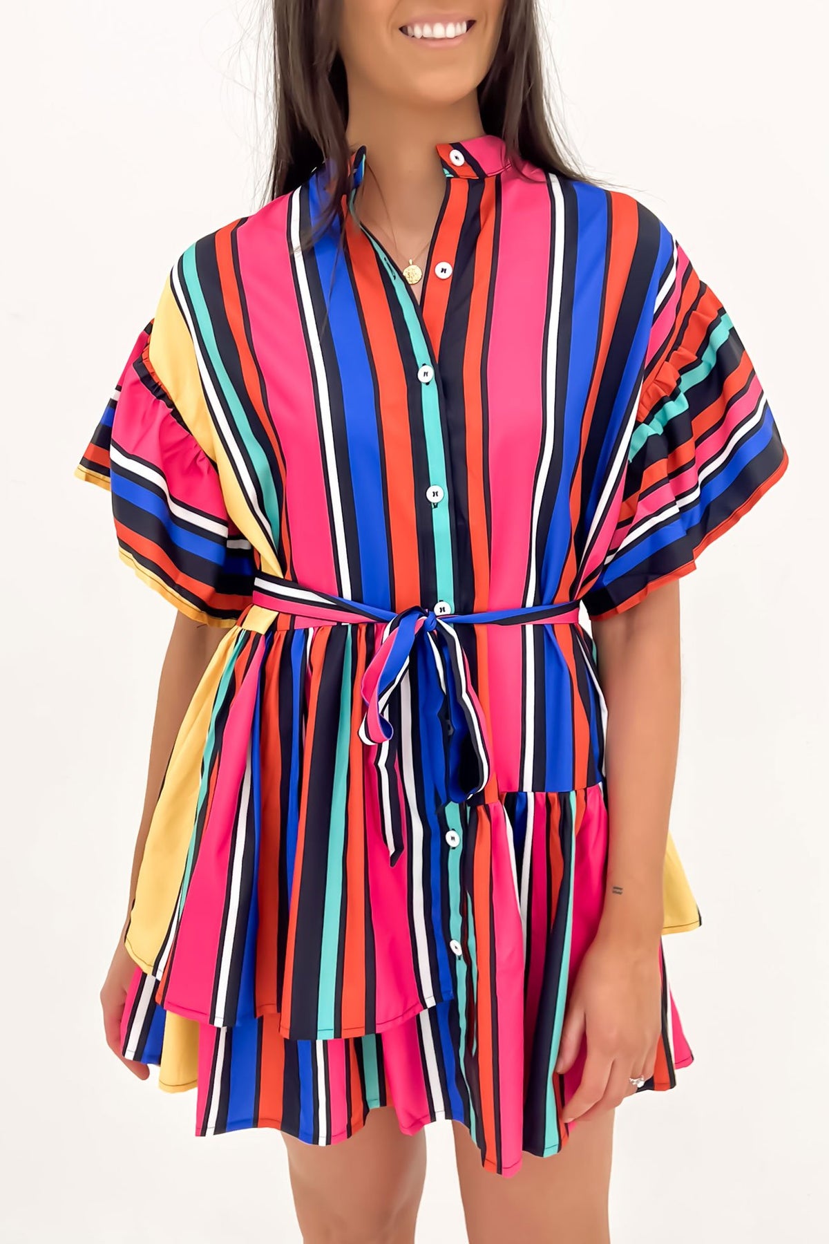 Multi Pattern Mini Dress Jasmine Mini Dress Multi