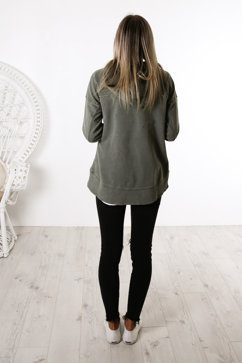 Foxwood jasmine hoodie khaki hotsell