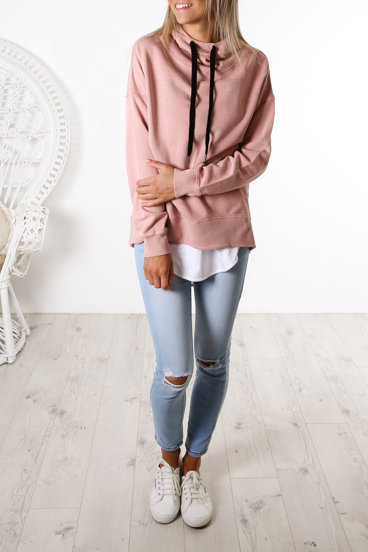 Foxwood jasmine top hoodie pink