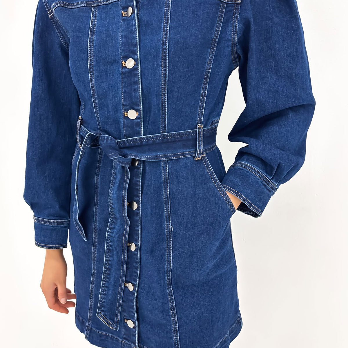 jayden mini dress Jaydence Denim Mini Dress Indigo