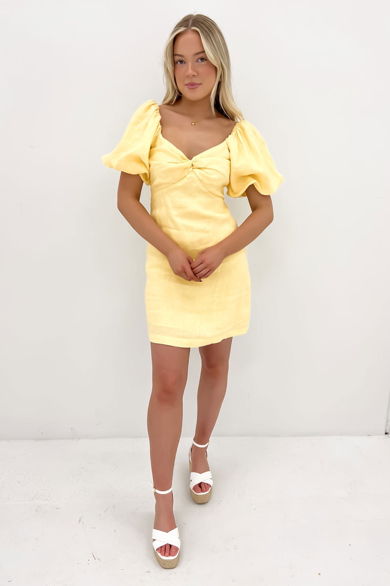 Jordana Mini Dress Yellow