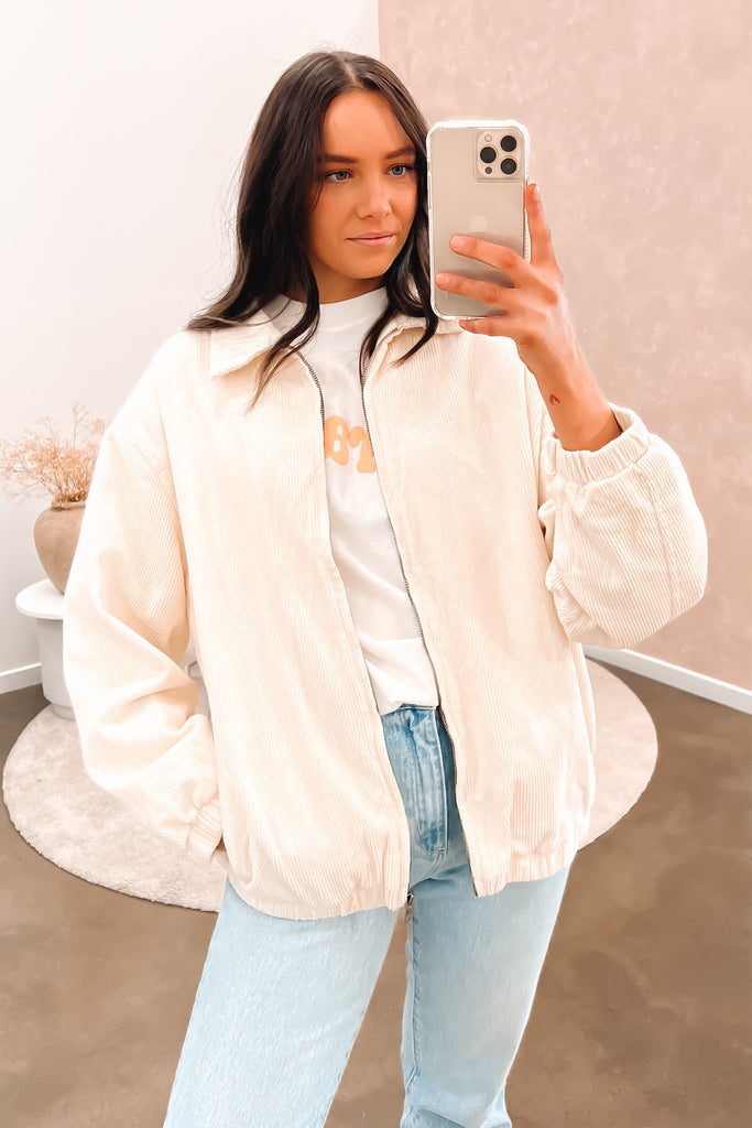 Juni Jacket Vintage White - Jean Jail