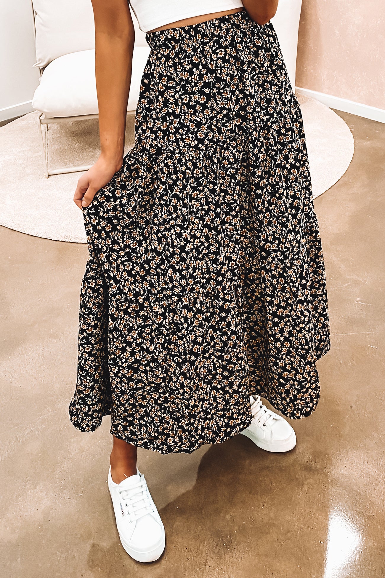 Kali Maxi Skirt Black