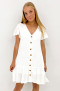 Kayla Mini Dress White