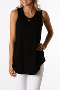 Keira Tank Fucshia Stripe