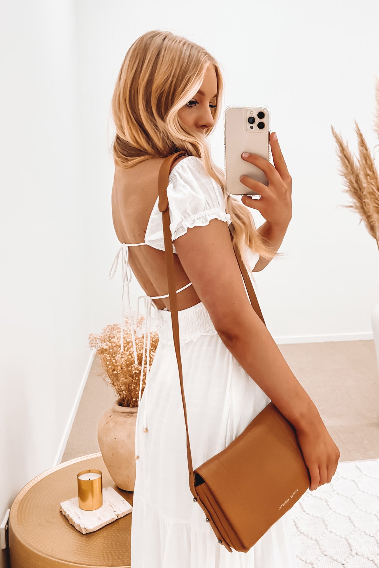 Kennedy Midi Dress White