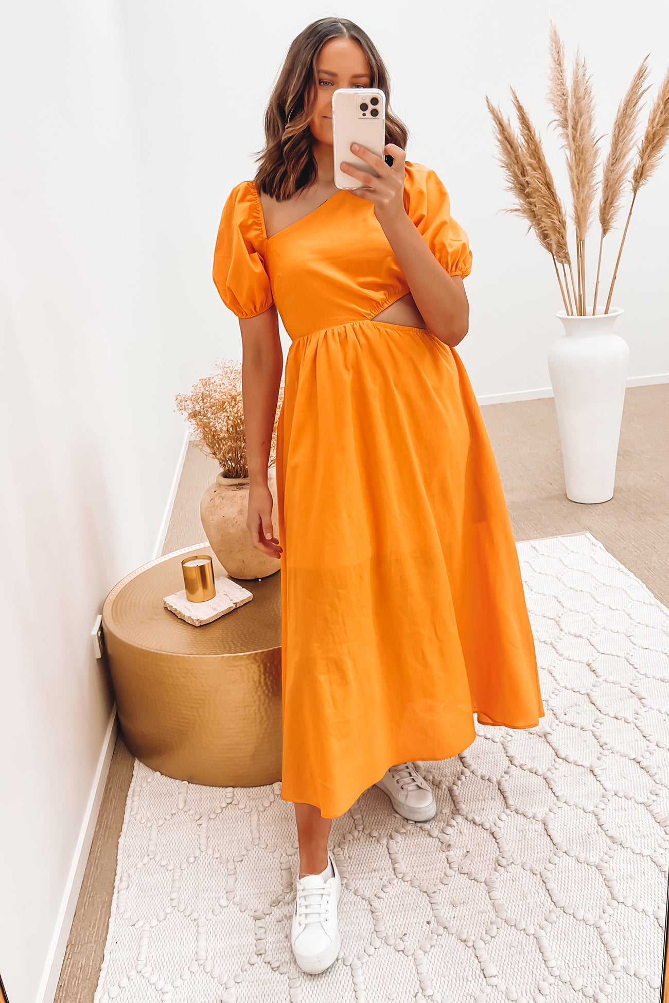 Kesha Midi Dress Orange