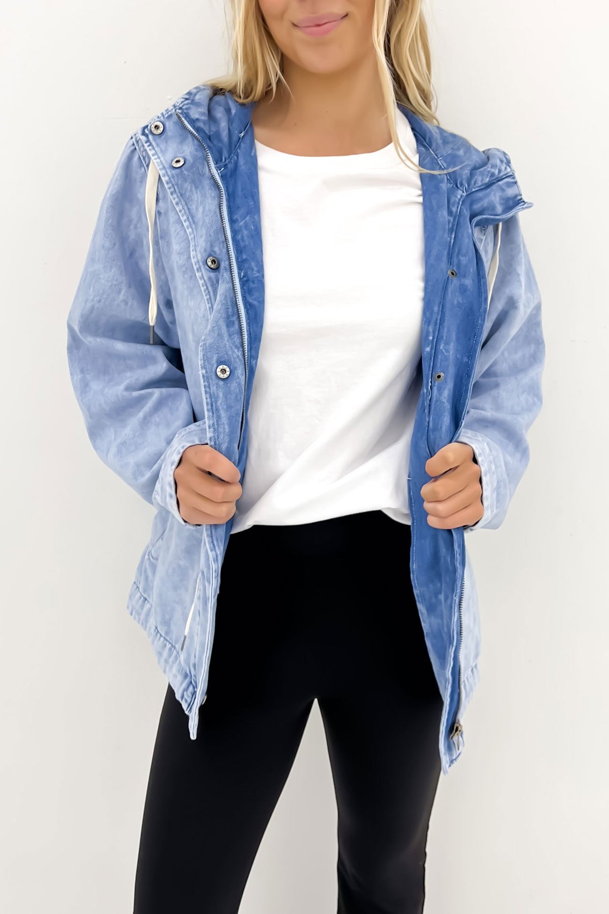 Light blue on sale anorak jacket