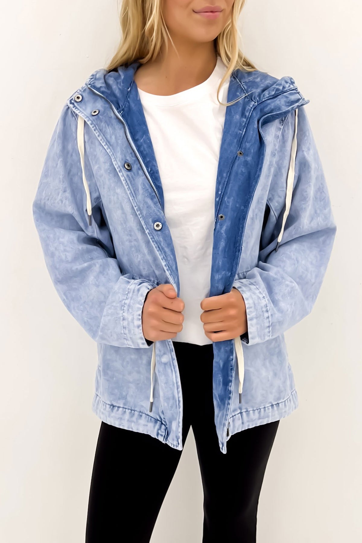 Denim anorak discount