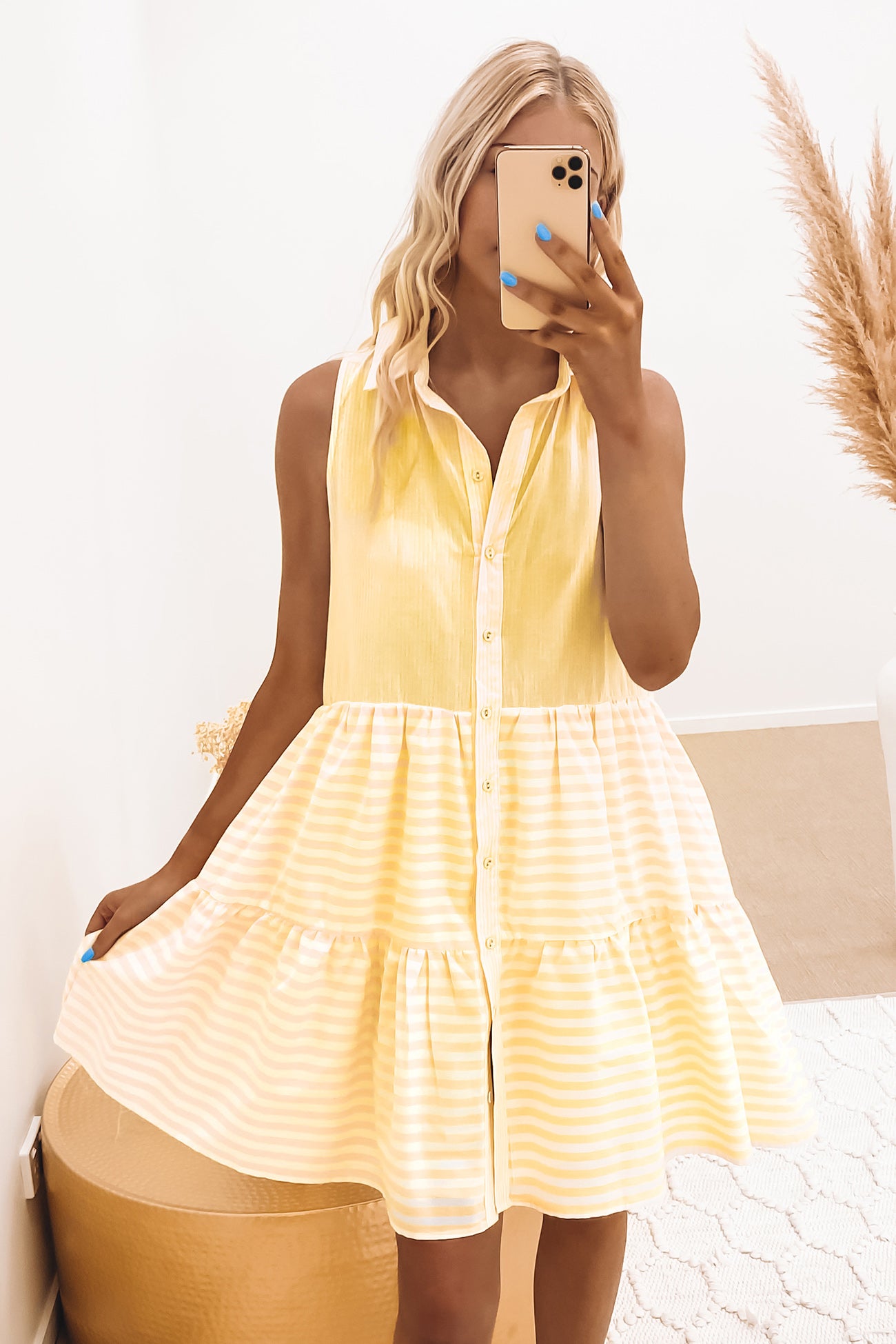 Kyrie Mini Dress Yellow