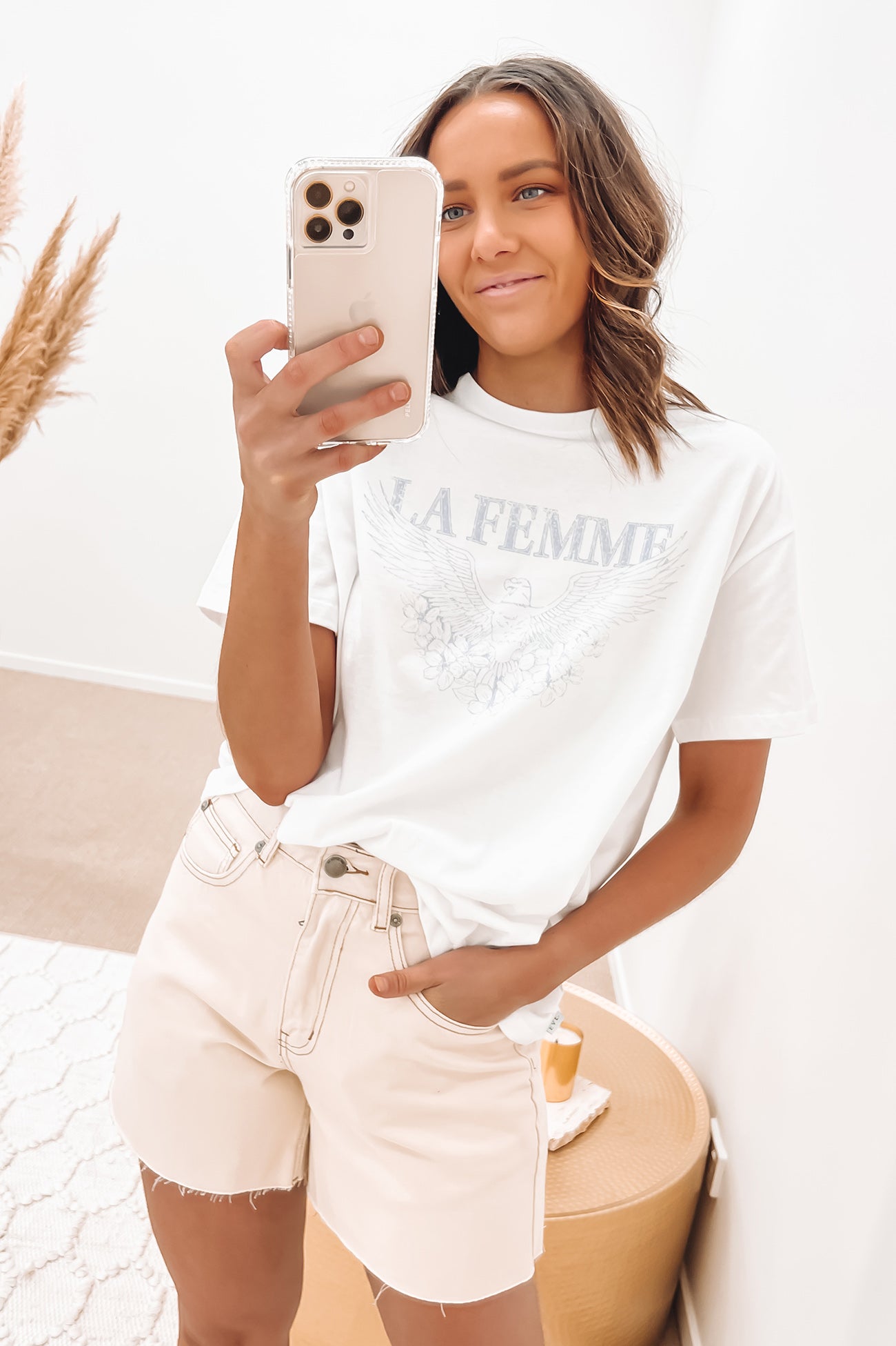 La Femme Tee White