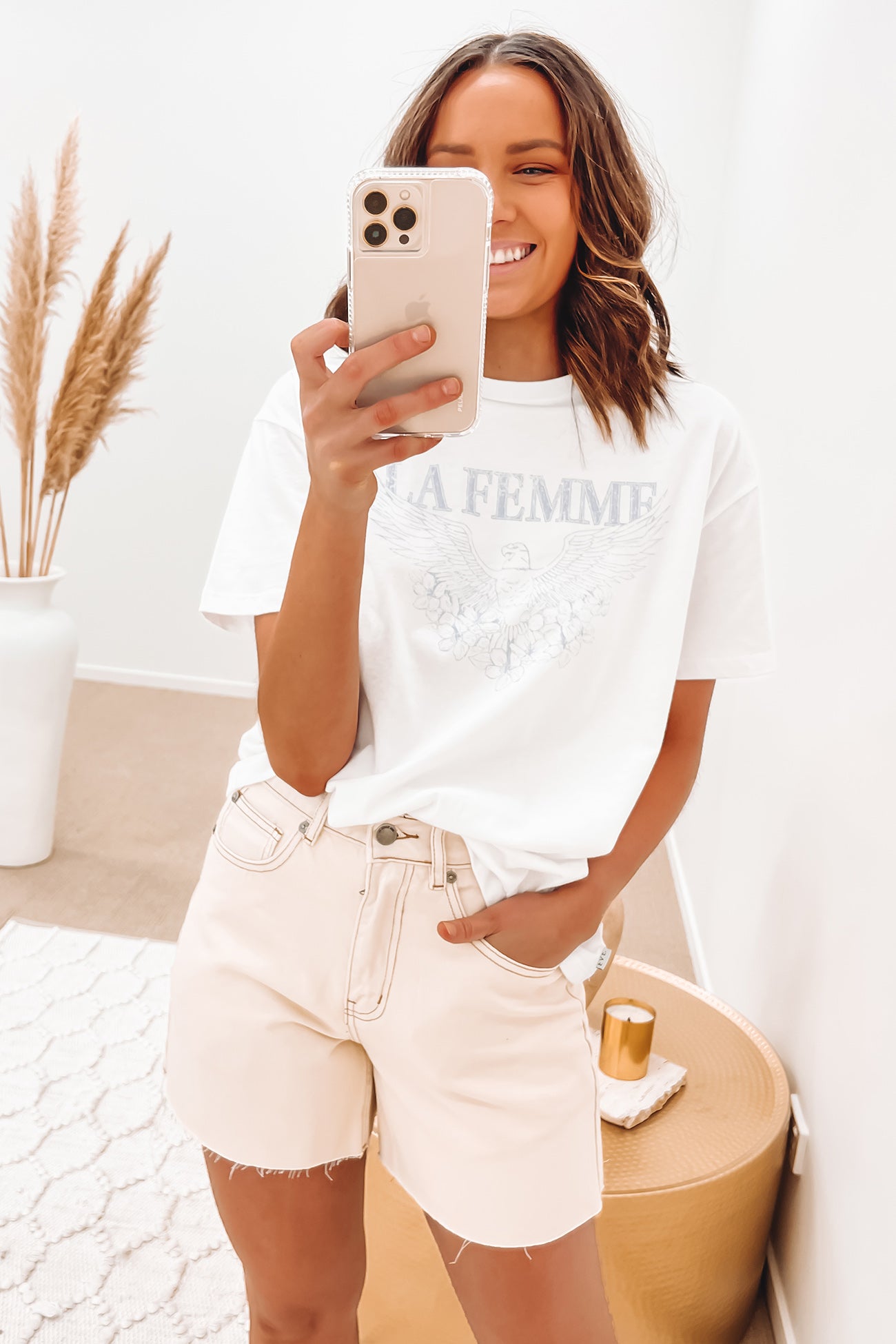 La Femme Tee White