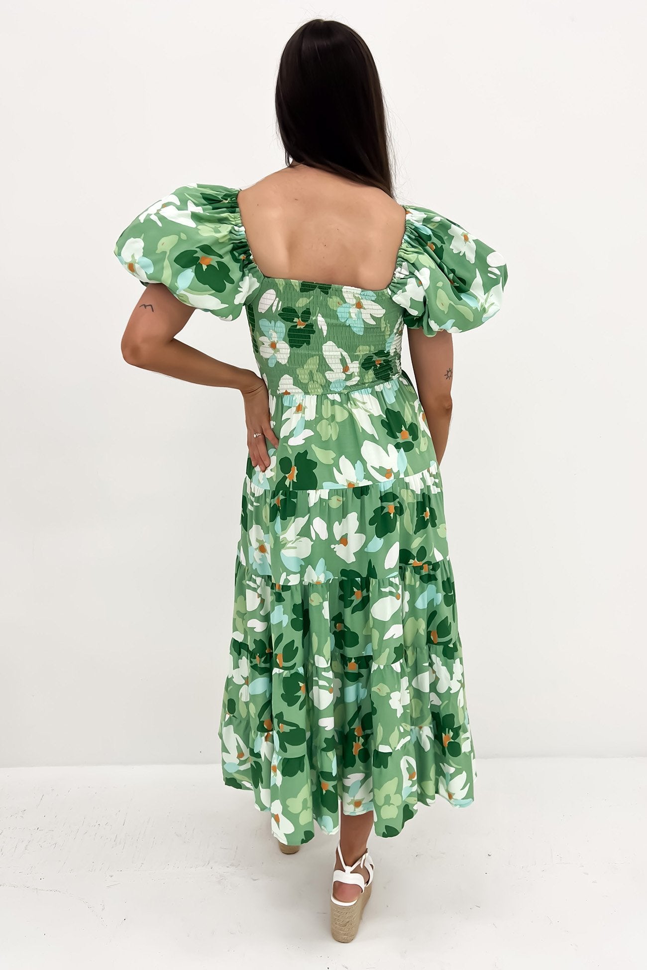 Laren Midi Dress Green