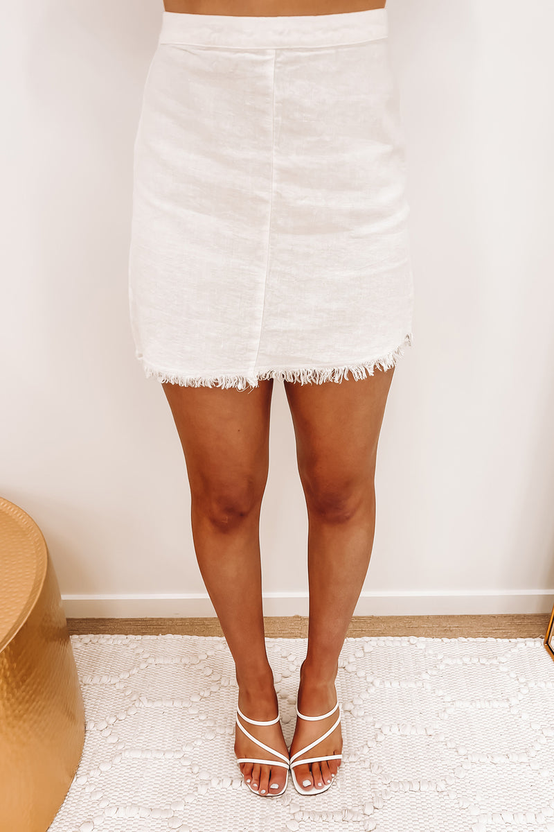 Larissa Mini Skirt White