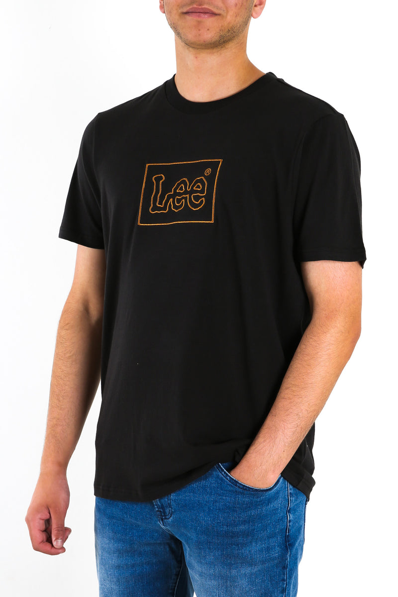 Lee Lines Tee Washed Black