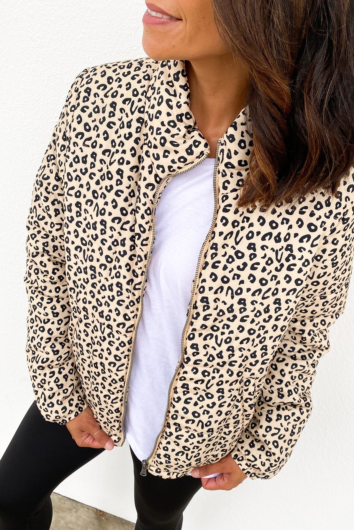 Leopard Puffer Jacket Print - Jean Jail