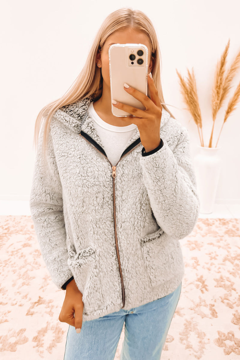 Lived In Lounge Phuz Up Jacket Light Grey Jean Jail