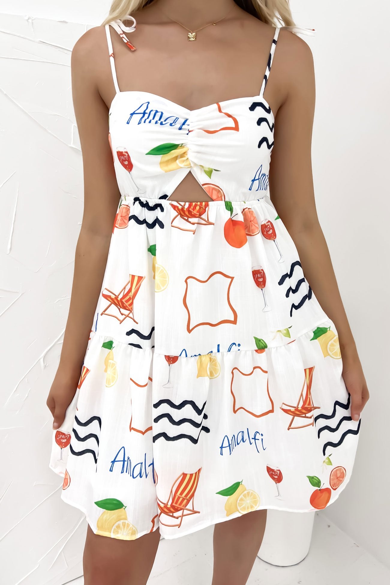Lilli Mini Dress Orange Amalfi