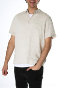 Linen Short Sleeve Shirt Natural