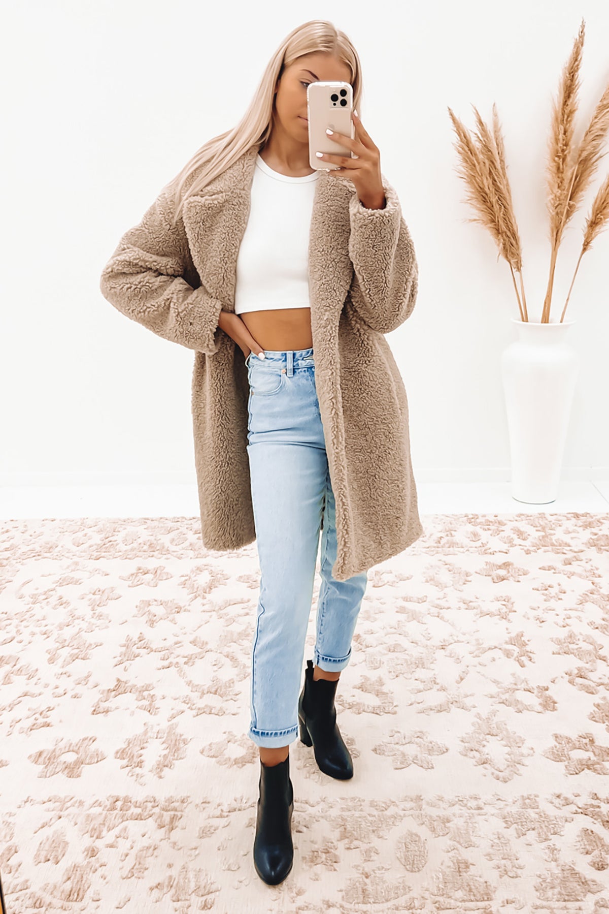 Long teddy coat australia hotsell