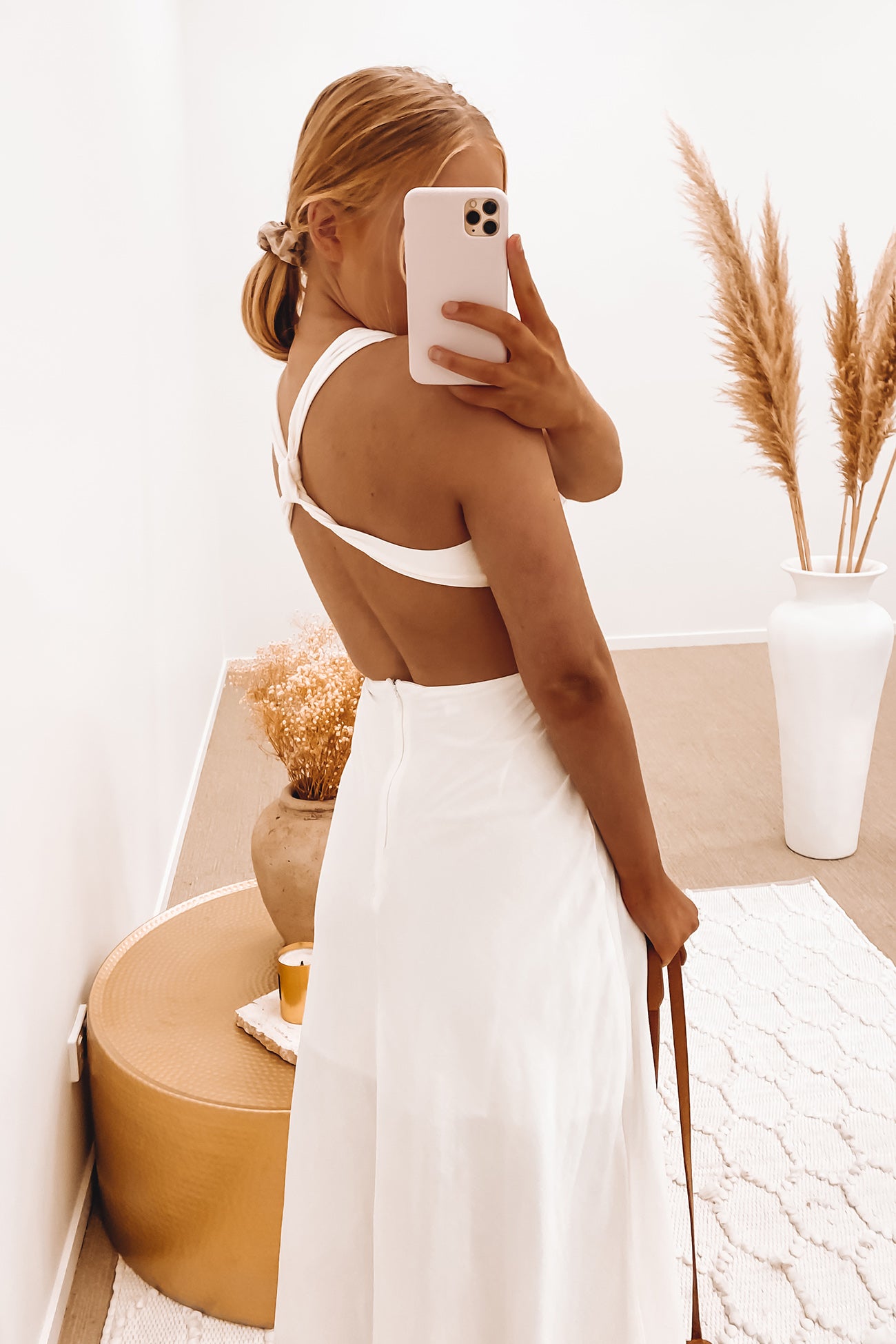 Lorena Midi Dress White