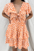 Lottie Mini Dress Orange