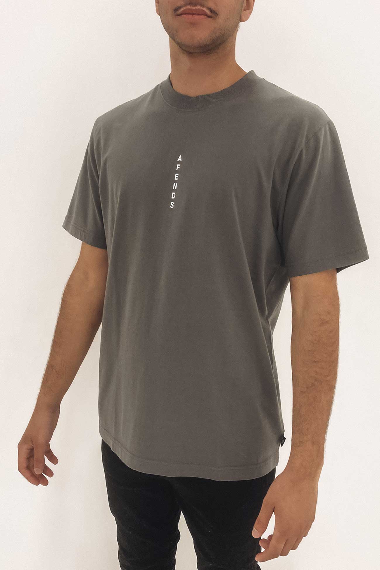 Luxury Recycled Retro Fit Tee Steel